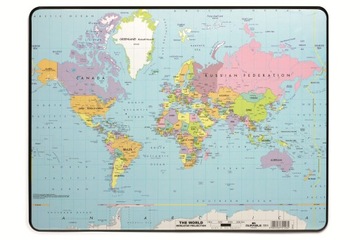 Podkład Na Biurko Z Mapą Świata 530x400Mm Durable
