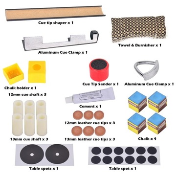 Набор инструментов для ремонта бильярда Запчасти для инструментов
