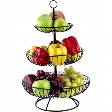 CZARNY LOFT KOSZYK NA OWOCE DRUCIANY PATERA MISA