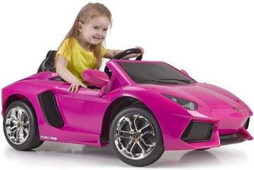 FEBER SAMOCHÓD NA AKUMULATOR AVENTADOR PINK 6V