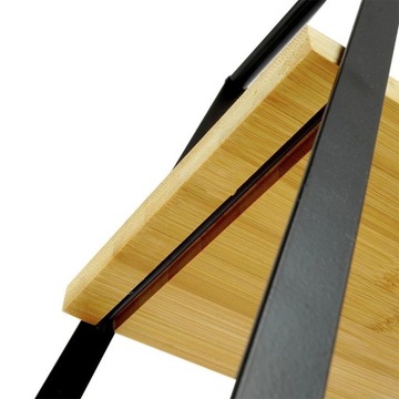 3-х ярусная подставка для закусок Cake Fruit 53 см Поднос сервировочный бамбуковый