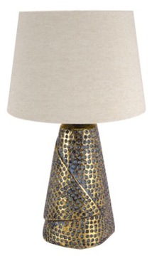STRUHM Lampka stołowa glamour MAGDA 39cm złota ciężka solidna