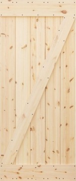 DRZWI DREWNIANE SOSNOWE PRZESUWNE LOFT RUSTIC Z 90