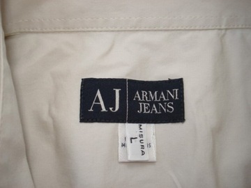 ARMANI JEANS Koszula Męska COMFORT-FIT ORYGINAŁ Slim r L