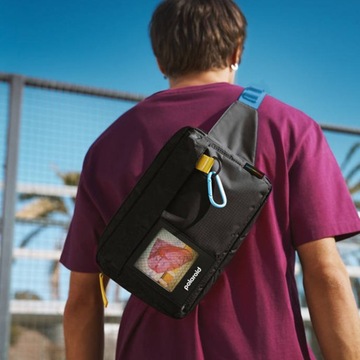 Сумка через плечо Polaroid Ripstop, черная
