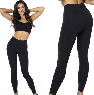 GATTA LEGINSY SPODNIE NEXT LEGGINS CZARNE XL