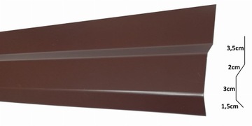 Listwa fundamentowa do folii kubełkowej Aluminium