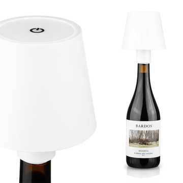 BEZPRZEWODOWA LAMPKA NOCNA DOTYKOWA LED NA BUTELKĘ WINO ŚCIEMNIANA 3 TRYBY