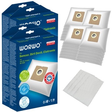24x Worki odkurzacza SENCOR SVC 45 GR WH RD BL BK