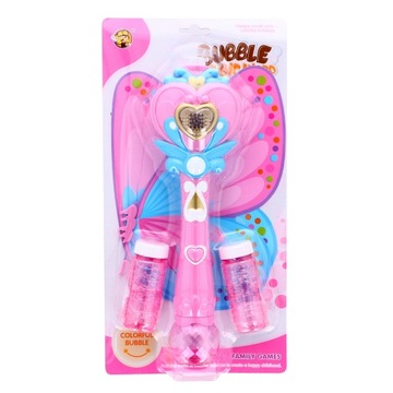 БАБОЧКА WAND БОЛЬШАЯ МАШИНА ДЛЯ МЫЛЬНЫХ ПУЗЫРЕЙ + ЖИДКОСТЬ