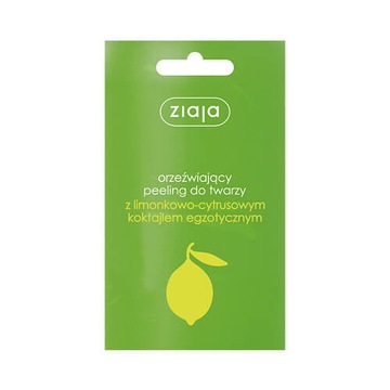 Ziaja limonkowy orzeźwiający peeling do twarzy 7ml