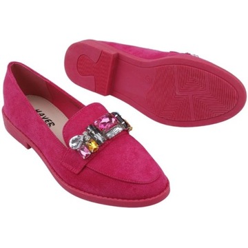 МОКАСИНЫ ЗАМШЕВЫЕ ЖЕНСКИЕ НА ПЯТКЕ, Слипоны, вставка из экокожи, розовый