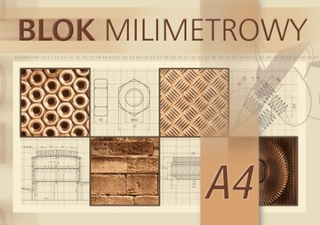Blok milimetrowy A4 20 kartek Kreska