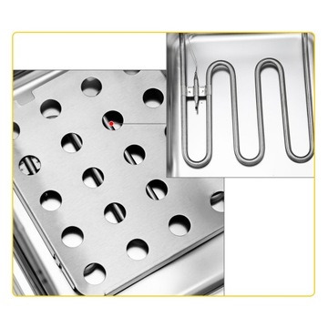 Фритюрница электрическая VEVOR 5000Вт 2*6л Нержавеющая сталь