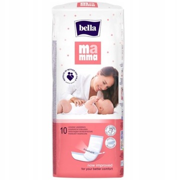 BELLA MAMMA duże chłonne PODKŁADY POPORODOWE 10SZT