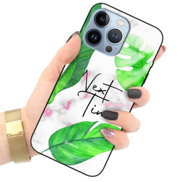 ETUI GLASS do IPHONE 13 PRO BOTANIC Natura Wzory