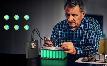 ZGRZEWARKA PUNKTOWA SPAWARKA LCD DO OGNIW 18650 BK