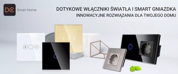 ОДИНАРНАЯ СТЕКЛЯННАЯ ПАНЕЛЬ 3G ЗОЛОТАЯ РАМКА ДЛЯ МОДУЛЕЙ DC SMART SWITCH