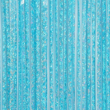 Kurtyna Dekoracyjna Zasłona niebieska holograficzna 200cmx100 cm ścianka