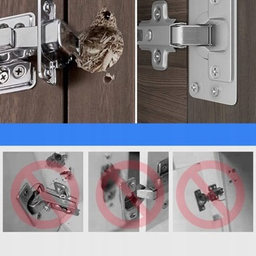 РЕМОНТНАЯ НАКЛАДКА ПЕТЛИ ДЛЯ РЕМОНТА ШКАФА 8x