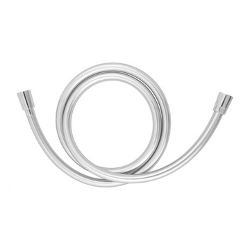 WĄŻ PRYSZNICOWY 150 CM W OSŁONIE PVC SREBRNY