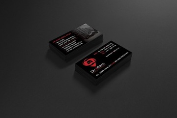 wizytówki firmowe 350g dwustronne MAT / BłYSK - 250 szt PROJEKT GRATIS!