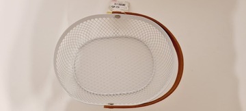 Kosz koszyczek druciany żółty