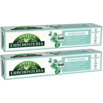 ANTICA ERBORISTERIA PASTA DO ZĘBÓW Z MIĘTĄ ODŚWIEŻENIE ODDECHU 2x75 ml