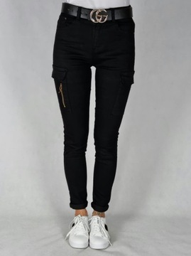 ЧЕРНЫЕ БРЮКИ КАРГО БОЛЬШИХ РАЗМЕРОВ, РАЗМЕР 46/3XL