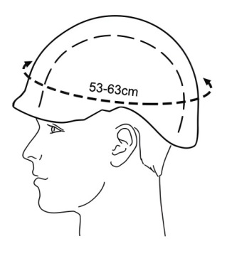 Защитный шлем с защитным шлемом вентилируется оранжевым пояс