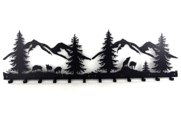 Настенная вешалка для одежды, ключей, WILD Forest Puzzle