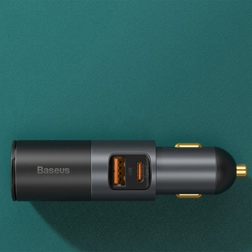 АВТОМОБИЛЬНОЕ ЗАРЯДНОЕ ЗАРЯДНОЕ УСТРОЙСТВО BASEUS QC PD, ПОДАЧА МОЩНОСТИ 120 Вт, 12/24 В