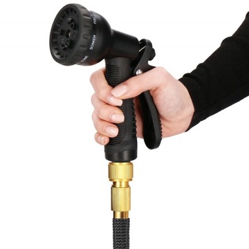 ВЫДВИЖНОЙ САДОВЫЙ ШЛАНГ ГИБКИЕ СОЕДИНИТЕЛИ ДЛЯ ПИСТОЛЕТА ПРОЧНАЯ РУЧКА 8в1 15м