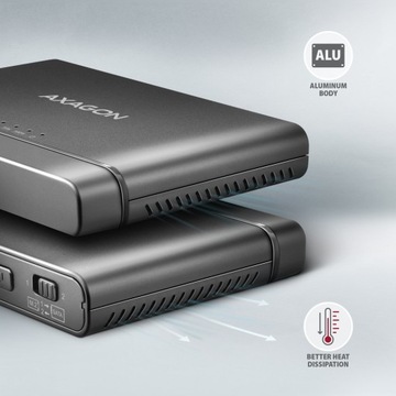 Адаптер ADSA-CC USB-C 10 Гбит/с NVMe M.2 2,5/3,5 SSD