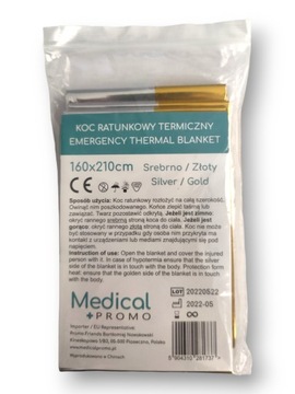 KOC RATUNKOWY TERMICZNY NCR 160x210cm Folia ŻYCIA