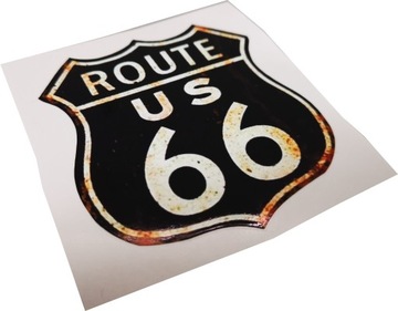 Naklejka ROUTE 66 black