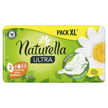 Naturella Podpaski ze skrzydełkami, rozmiar 2 x18