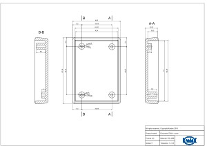 Z-24A ПЛАСТИКОВЫЙ КОРПУС 24x47x66 ЧЕРНЫЙ