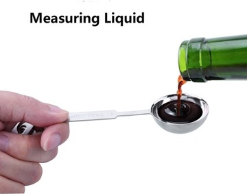 ZESTAW MIAREK METALOWYCH KUCHENNYCH 10 SZT ŁYŻECZKI POMIAROWE STALOWE