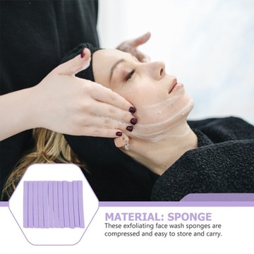 Спонжи для макияжа отшелушивающие Одноразовые для лица