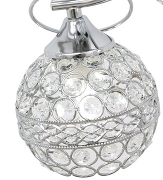 LED ЛЮСТРА, LED CRYSTALS хром потолочный светильник