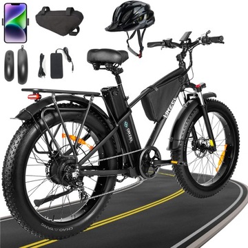 Męskie rowery elektryczne 1500W 28AH 55KM/H 150KM Hamulec olejowy 26