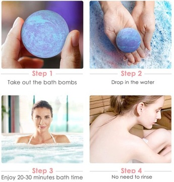 Набор бомбочек для ванны OFUN с лавандовым маслом