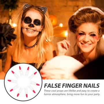 Witch Finger Nail Makeup Rekwizyty do kostiumów 10 szt