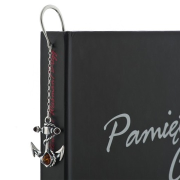 Duża srebrna zakładka do książki KOTWICA