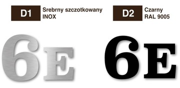 cyfry dom numer domu 20cm alu 3d