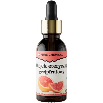 OLEJEK GREJPFRUTOWY ETERYCZNY NATURALNY ENERGETYZUJĄCY BEZ DODATKÓW 30ml