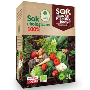Sok z Buraka kiszonego BIO 3l DARY NATURY