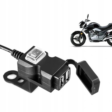 РАЗЪЕМЫ ДЛЯ ЗАРЯДНОГО УСТРОЙСТВА ДЛЯ МОТОЦИКЛА USB-ПОРТ X2