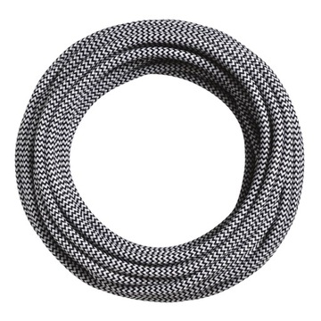 Przewód w oplocie kabel 2x0,75 ZEBRA 5m